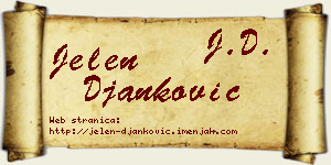 Jelen Đanković vizit kartica